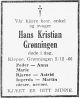 Hans Kristian Nilsen Grønningen*