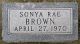 Sonya Rae Brown